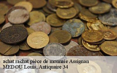 achat rachat pièce de monnaie  34360