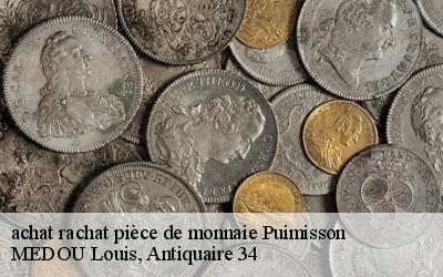 achat rachat pièce de monnaie  34480